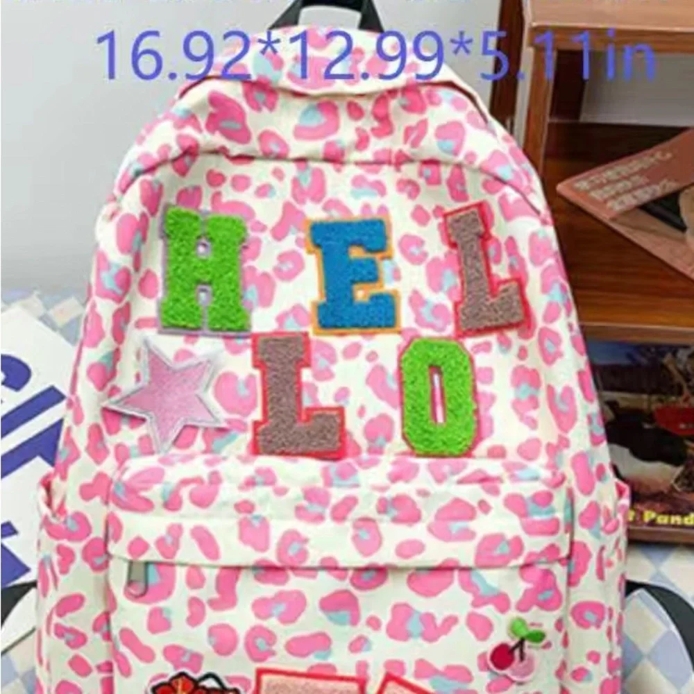Sanrio Kawii Hello Kitty Student Canvas Backpack